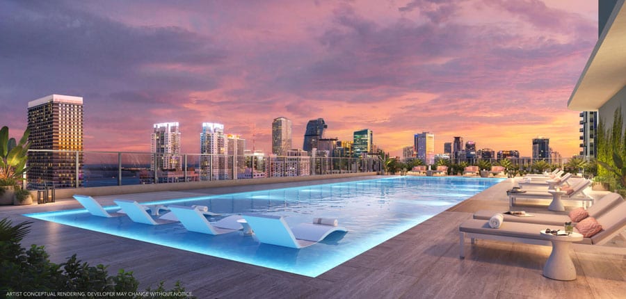 600 Miami World Center - espacios del proyecto
