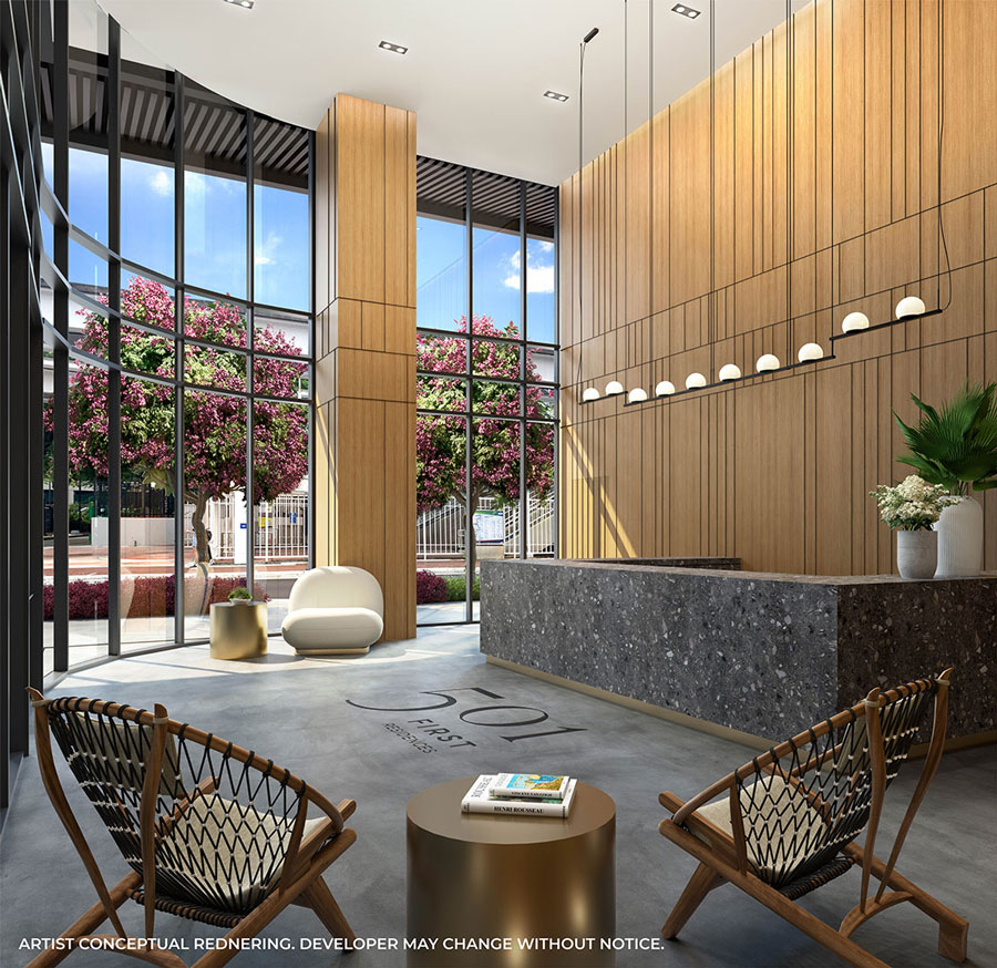 501 First Residences - espacios del proyecto