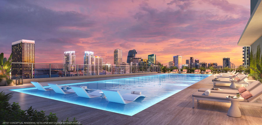 600 Miami World Center - espacios del proyecto