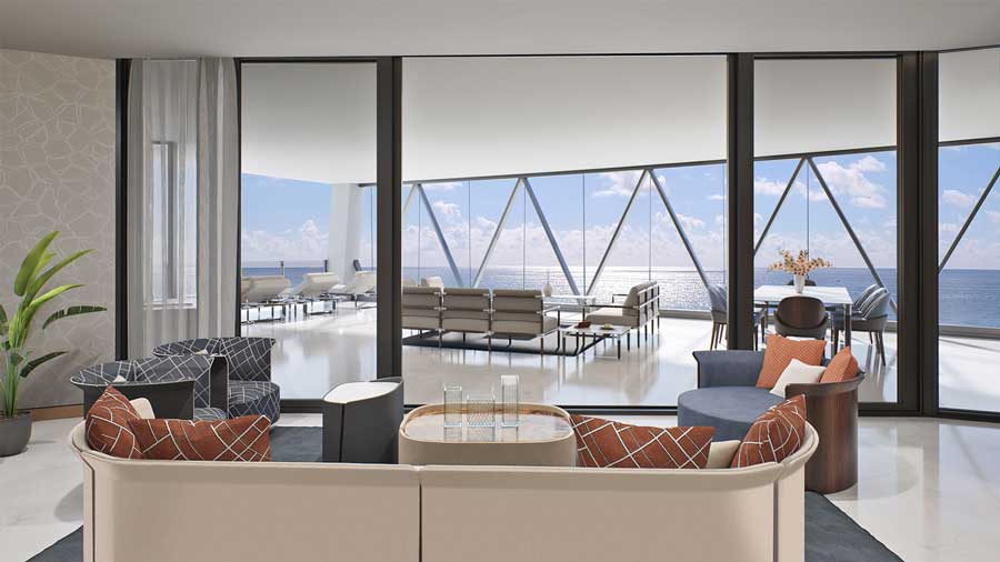 Bentley Residences - espacios del proyecto