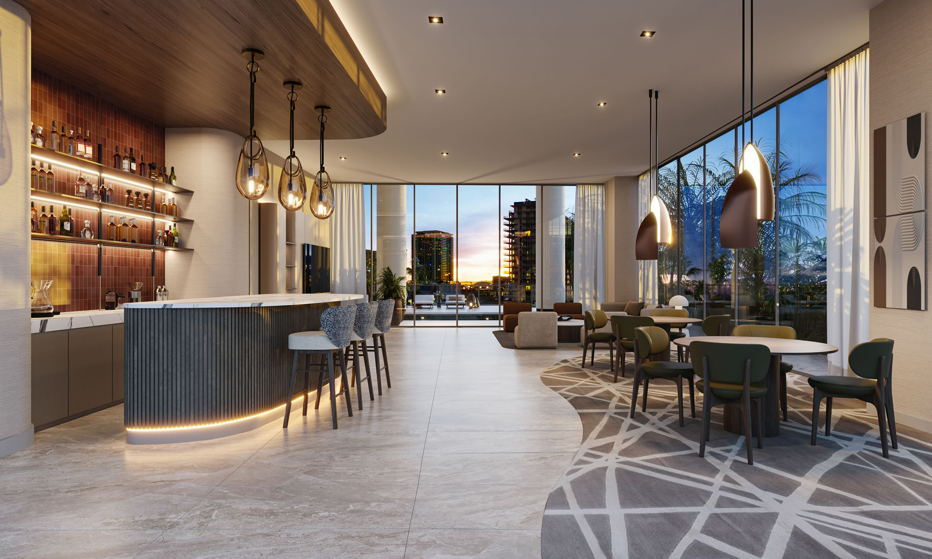 Edge House Miami - espacios del proyecto