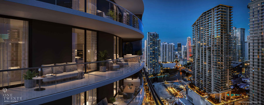 One Twenty Brickell Residences - vista 3