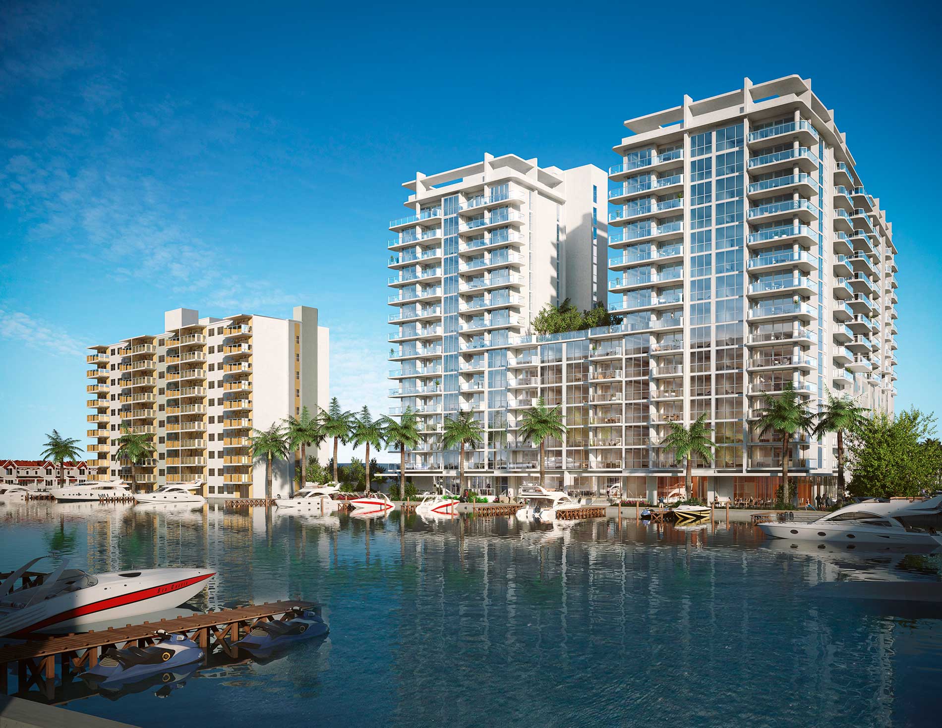 The Residences At 3000 Waterside - vista del proyecto